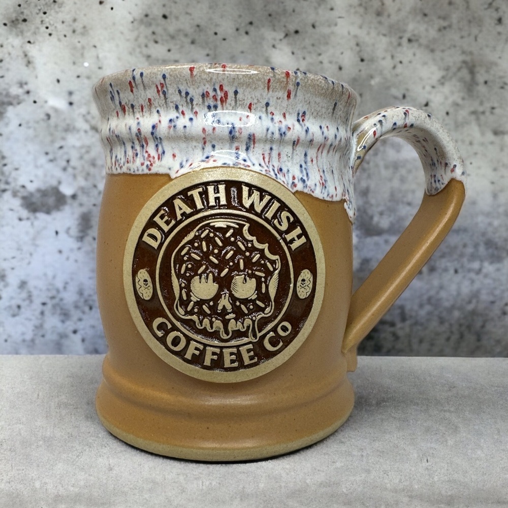 💙 Death Wish Coffee Donut Day 2021 Drippy Trippy Donut Mug 💙 Limited Edition